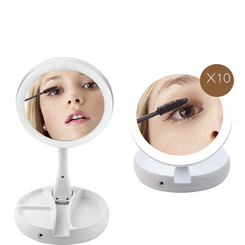 Espelho Light inova com Lente especial com aumento 10X