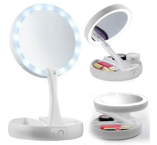 Espelho Light inova com Lente especial com aumento 10X